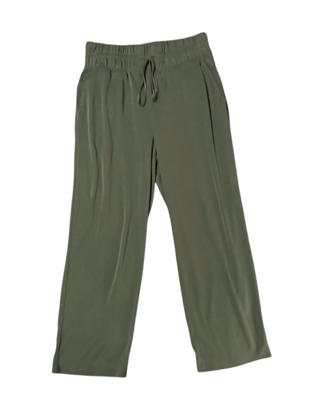 LOFT Lou & Grey Wide-Leg Drawstring Pants - Olive Green Size XL Never worn!